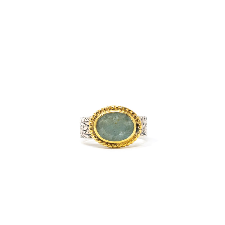 Boho Oblong Aquamarine