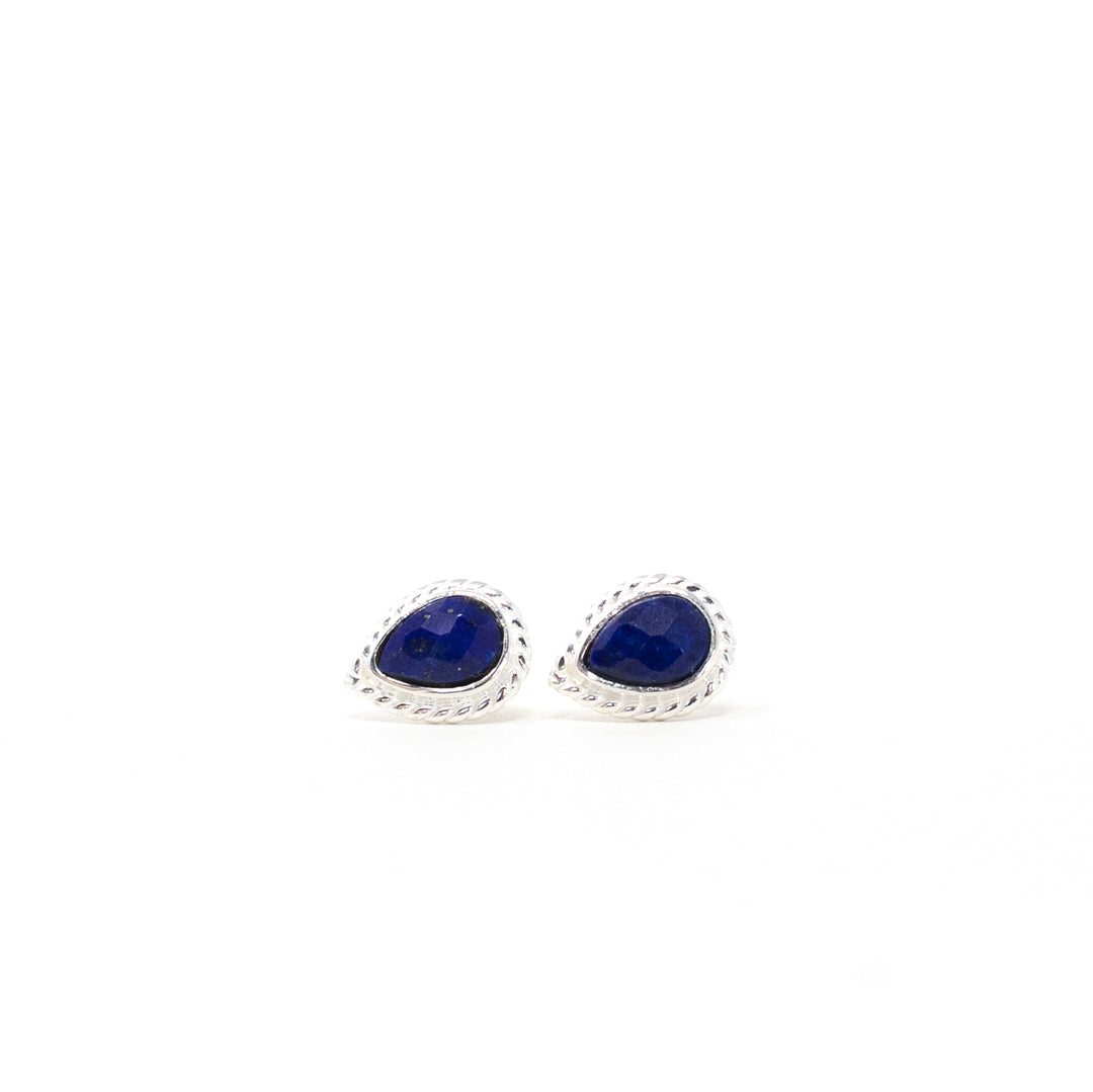 Boho Drop Stud Lapis Lazuli