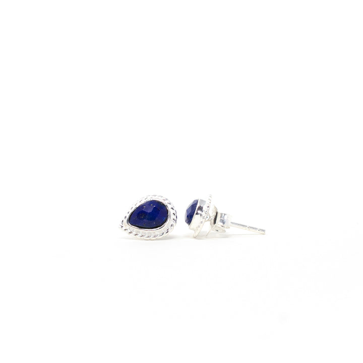 Boho Drop Stud Lapis Lazuli